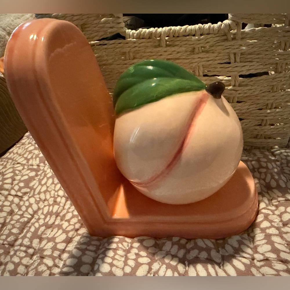 Peach Ceramic Bookend